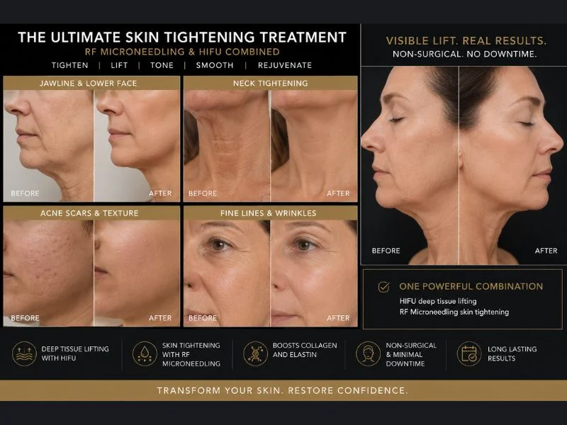 Results of combined treatment for the ultimate skin tightening treatment Hampton